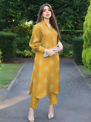 2 Pcs Unstitched Digital Print Suit JES-6008