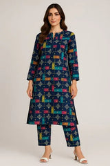 2 Pcs Unstitched Digital Print Suit JES-6012
