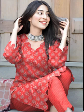 2 Pcs Unstitched Digital Print Suit JES-6001